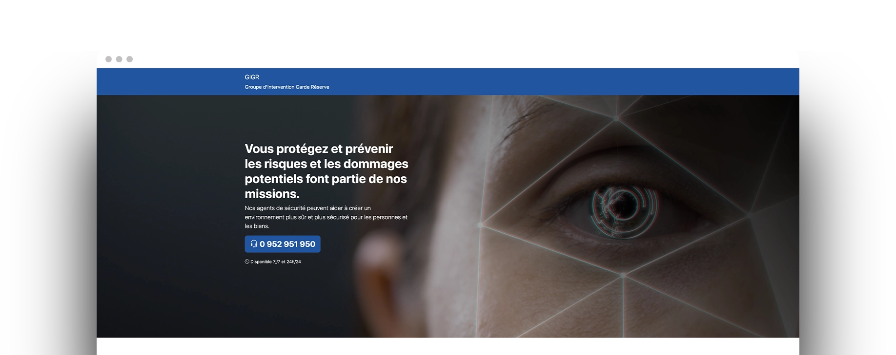 Création de site web pour GIGR Protection - Agence Webideal